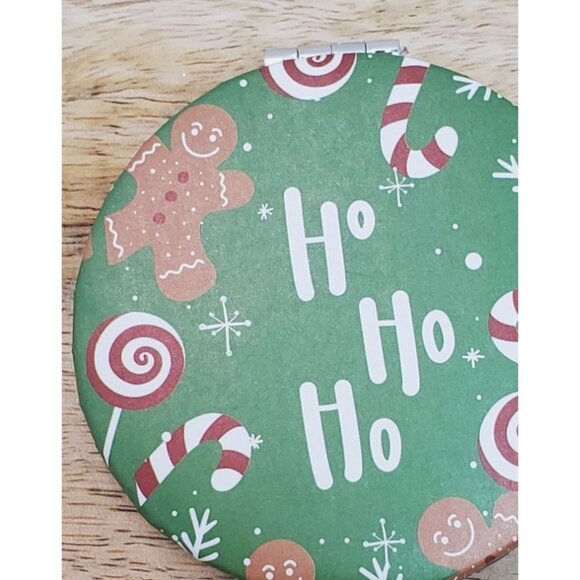 Gingerbread Person Candy Cane Mirror Compact Green - Picture 4 of 4